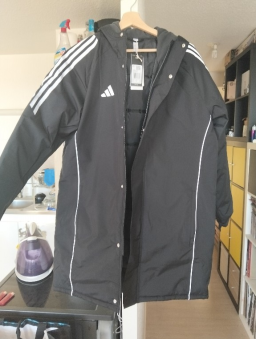Parka imperméable à capuche Adidas Tiro Stadium - Homme - Taille M - Neuve