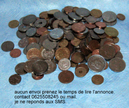 Lot de 222 pièces de monnaies de divers pays
