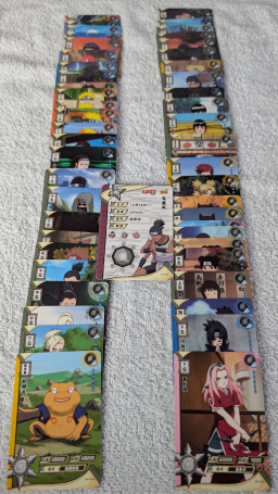 50 cartes japonaises originales Naruto Kayou. Neuves et toutes différentes. Type : R.