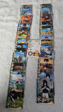 48 cartes japonaises originales Naruto Kayou type R neuves