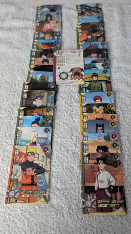 38 cartes japonaises originales Naruto Kayou neuves – Type R