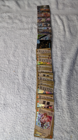 Lot de 26 cartes japonaises One Piece originales brillantes et holographiques