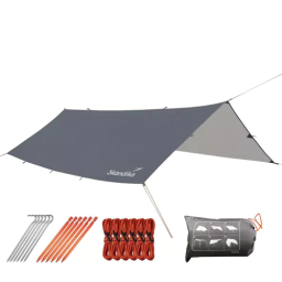 Voile d'ombrage 300 x 300 cm avec pieds télescopiques - protection UV UPF 50+